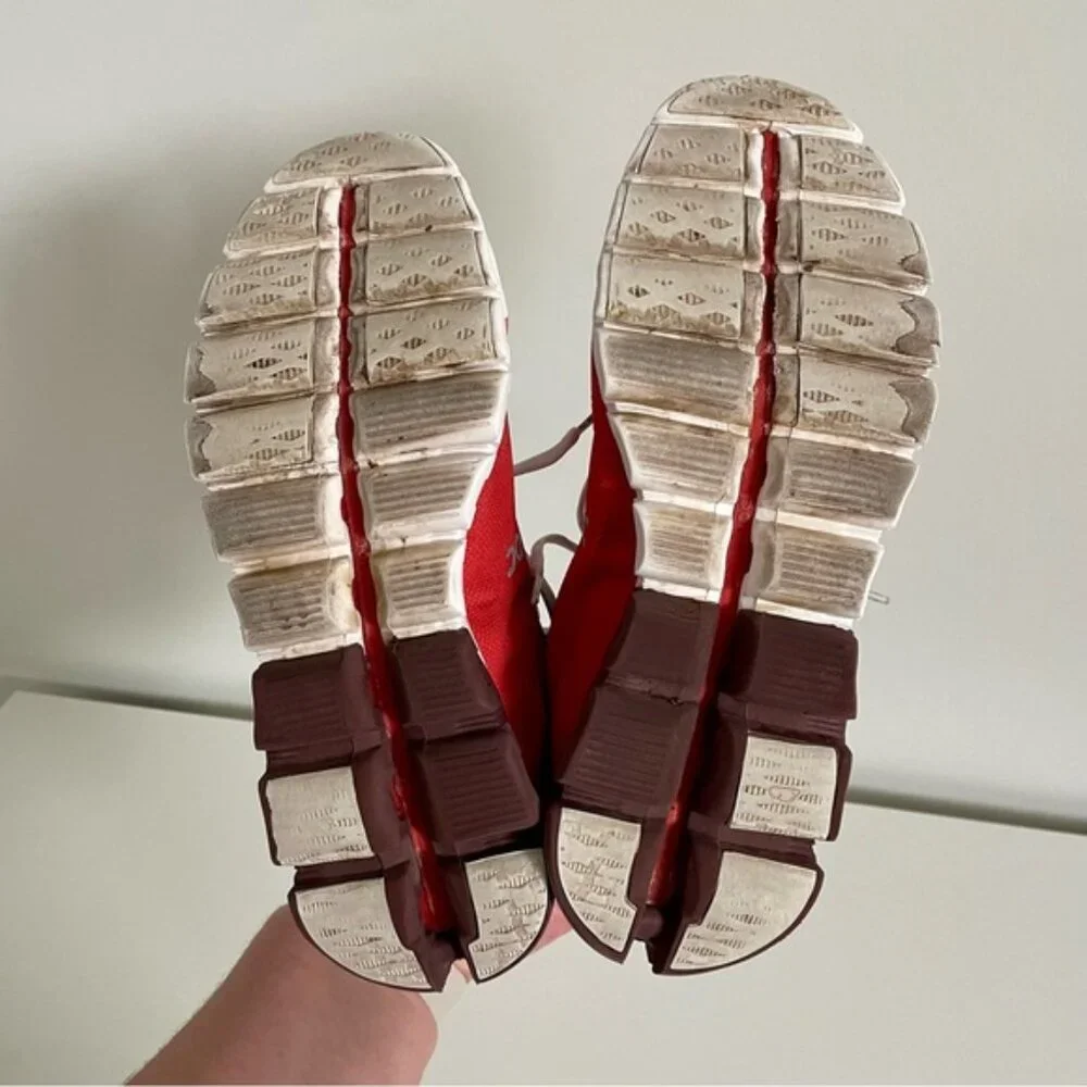 On Cloud Running Cloudflow Running Shoes Rust/White Women's Size 7.5 - Picture 6 of 8
